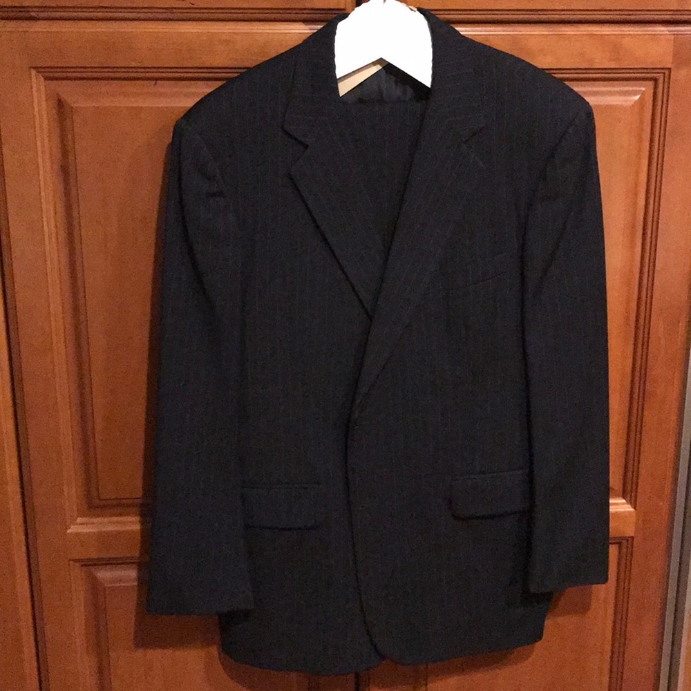 Dark Gray pinstripe suit Brooks Brothers